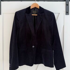 Massimo Dutti Women's Midnight Blue Blazer